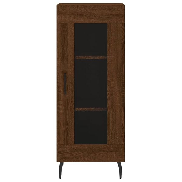 vidaXL Ντουλάπι Καφέ Δρυς 34,5 x 34 x 180 εκ. από Επεξεργασμένο Ξύλο