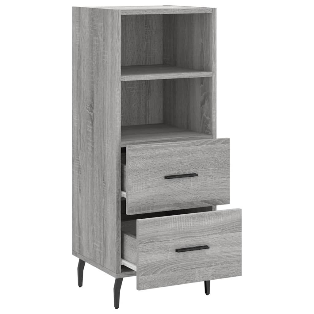 vidaXL Ντουλάπι Γκρι Sonoma 34,5x34x90 εκ. από Επεξεργασμένο Ξύλο