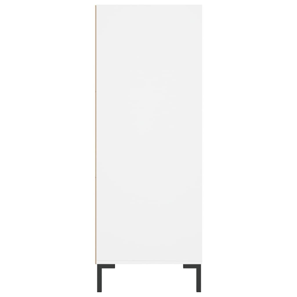 vidaXL Βιβλιοθήκη Λευκή 69,5 x 32,5 x 90 εκ. από Επεξεργασμένο Ξύλο