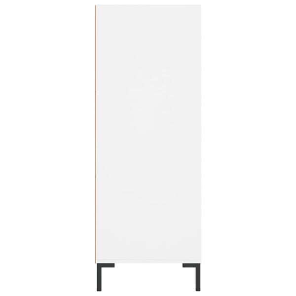 vidaXL Βιβλιοθήκη Λευκή 69,5 x 32,5 x 90 εκ. από Επεξεργασμένο Ξύλο