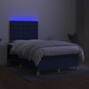 vidaXL &Kappa;&rho;&epsilon;&beta;ά&tau;&iota; Boxspring &mu;&epsilon; &Sigma;&tau;&rho;ώ&mu;&alpha; & LED &Mu;&pi;&lambda;&epsilon; 120x200 &epsilon;&kappa;. &Upsilon;&phi;&alpha;&sigma;&mu;ά&tau;&iota;&nu;&omicron;