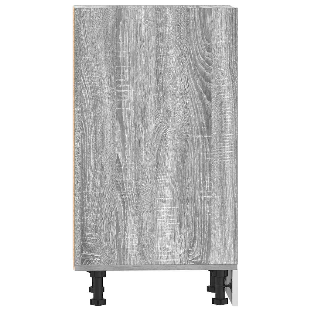 vidaXL Κάτω ντουλάπι Riga γκρι Sonoma 40x44,5x81,5 cm