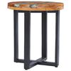 vidaXL Τραπεζάκι Σαλονιού 40x45 εκ. από Μασίφ Ξύλο Teak / Συνθ. Ρητίνη