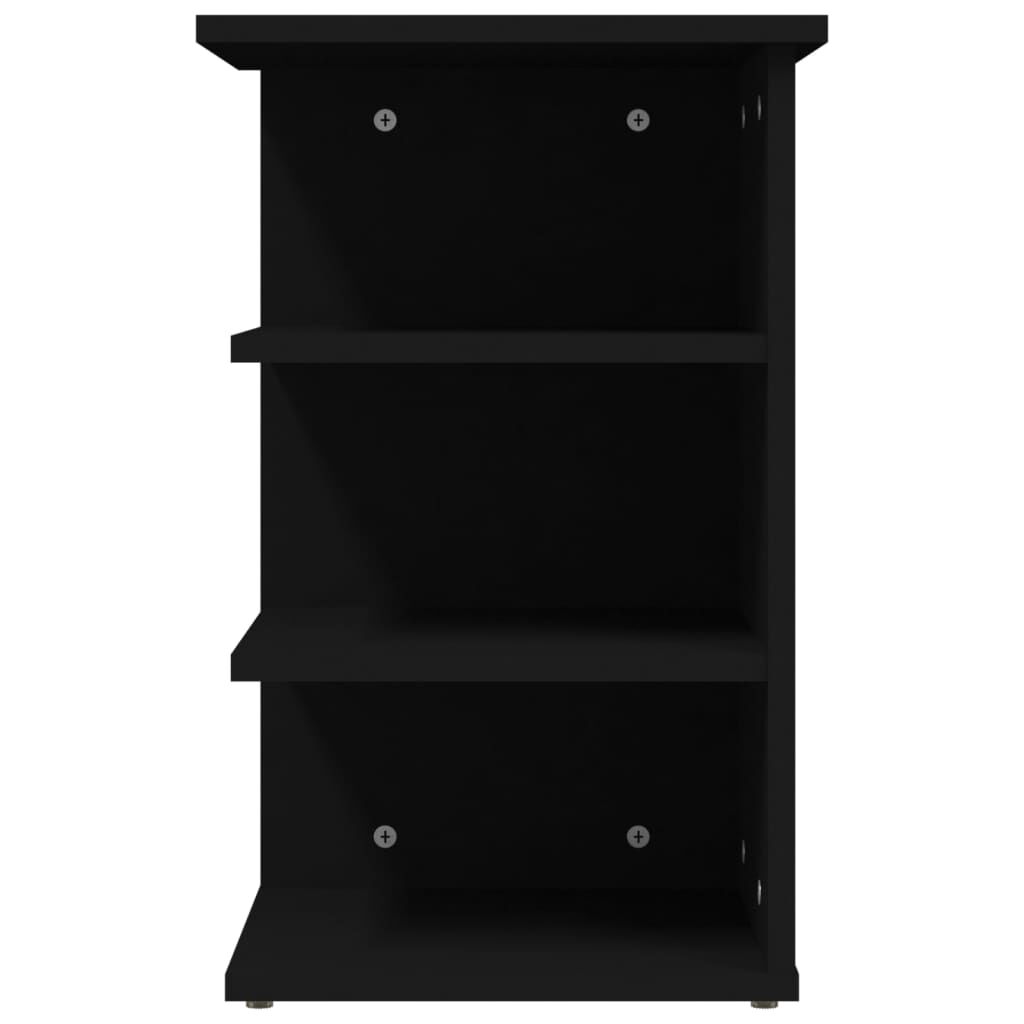 vidaXL Βοηθητικό Ντουλάπι Μαύρο 35 x 35 x 55 εκ. από Επεξ. Ξύλο
