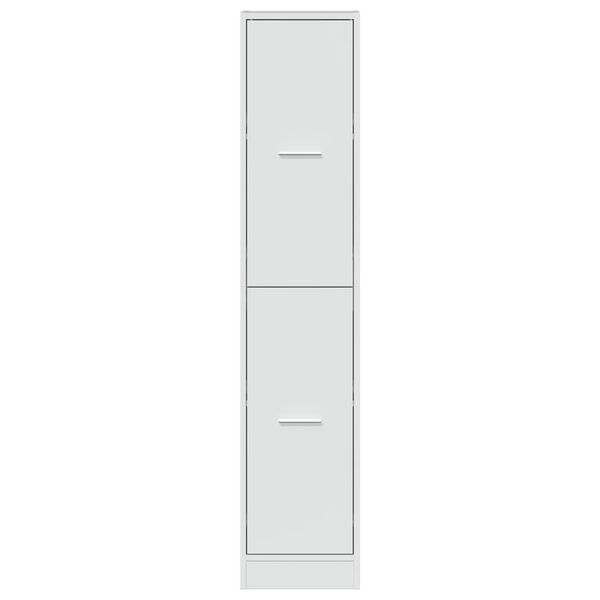 vidaXL Συρταριέρα Γενικής Χρήσης Γυαλ. Λευκό 30x41x144,5 Επεξ. Ξύλο