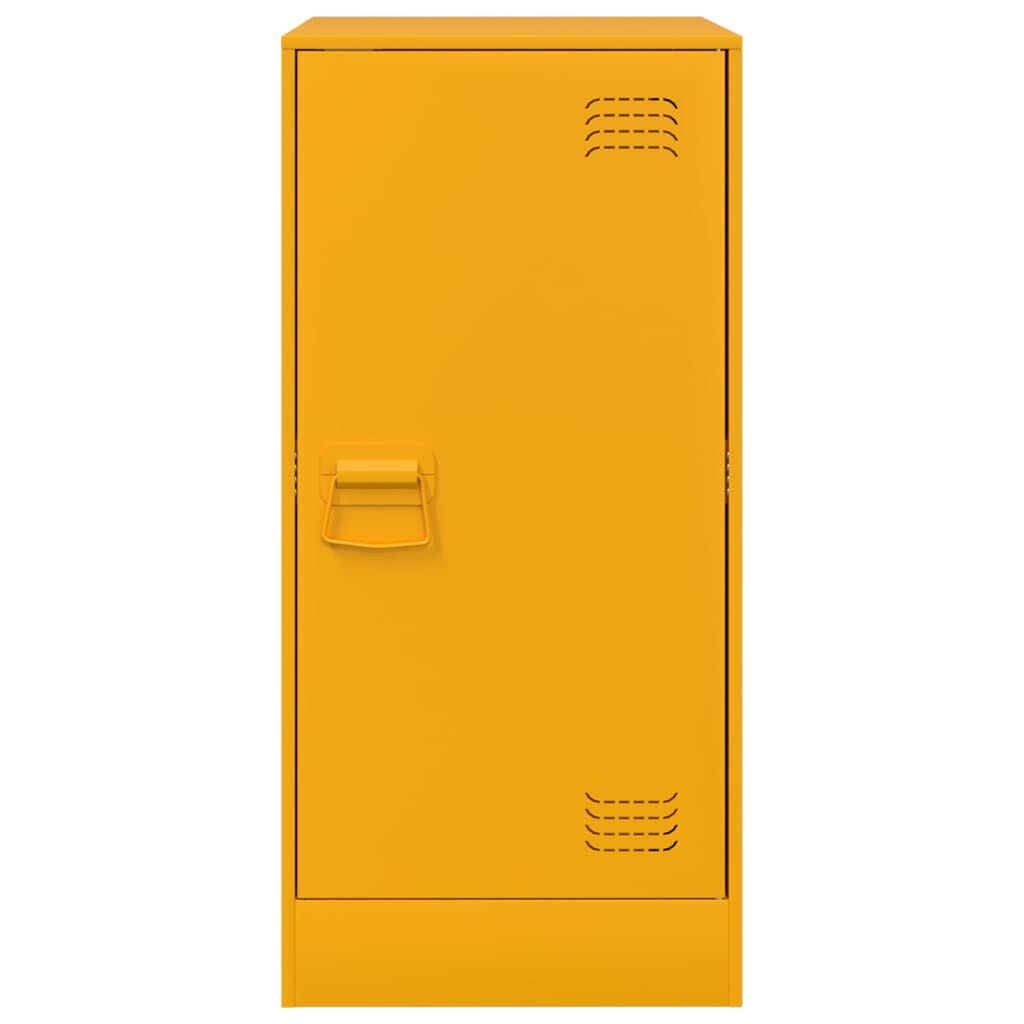 vidaXL Ντουλάπι Μουσταρδί 34,5x39x73 εκ. από Ατσάλι