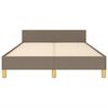 vidaXL Πλαίσιο Κρεβατιού χωρίς στρώμα Taupe 120x190 εκ. Υφασμάτινο