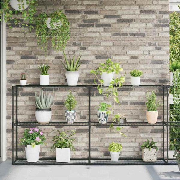 vidaXL &Rho;ά&phi;&iota; &phi;&upsilon;&tau;ώ&nu; 3 &epsilon;&pi;&iota;&pi;έ&delta;&omega;&nu; &Mu;&alpha;ύ&rho;&omicron; 400 x 32 x 104 &epsilon;&kappa;. &Alpha;&tau;&sigma;ά&lambda;&iota;