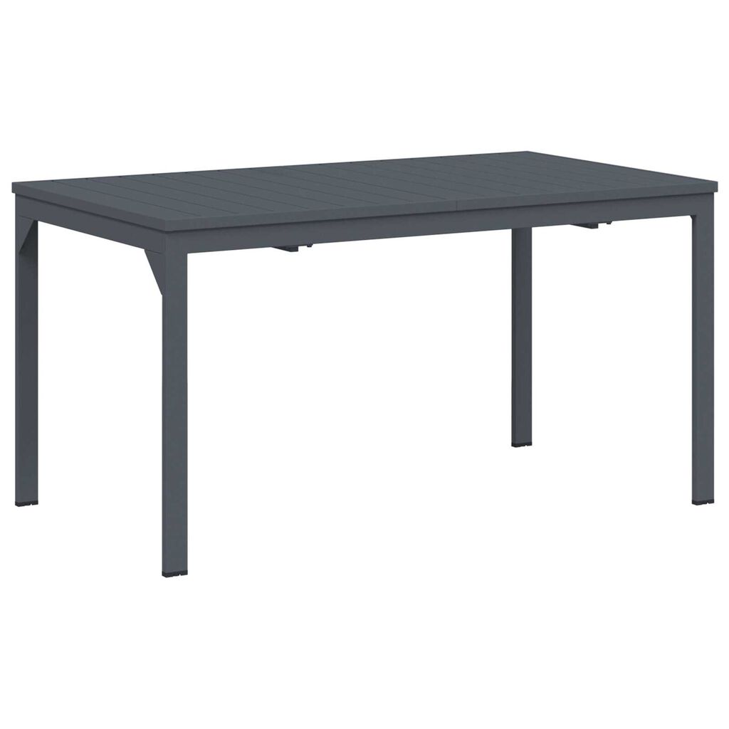 vidaXL Σετ τραπεζαρίας κήπου 9 pcs Μαύρο Large Μέταλλο