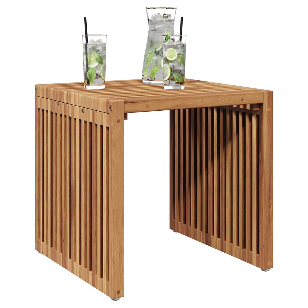 vidaXL Τραπεζάκι Κήπου 45 x 42.5 x 45 εκ. Μασίφ Ξύλο Teak