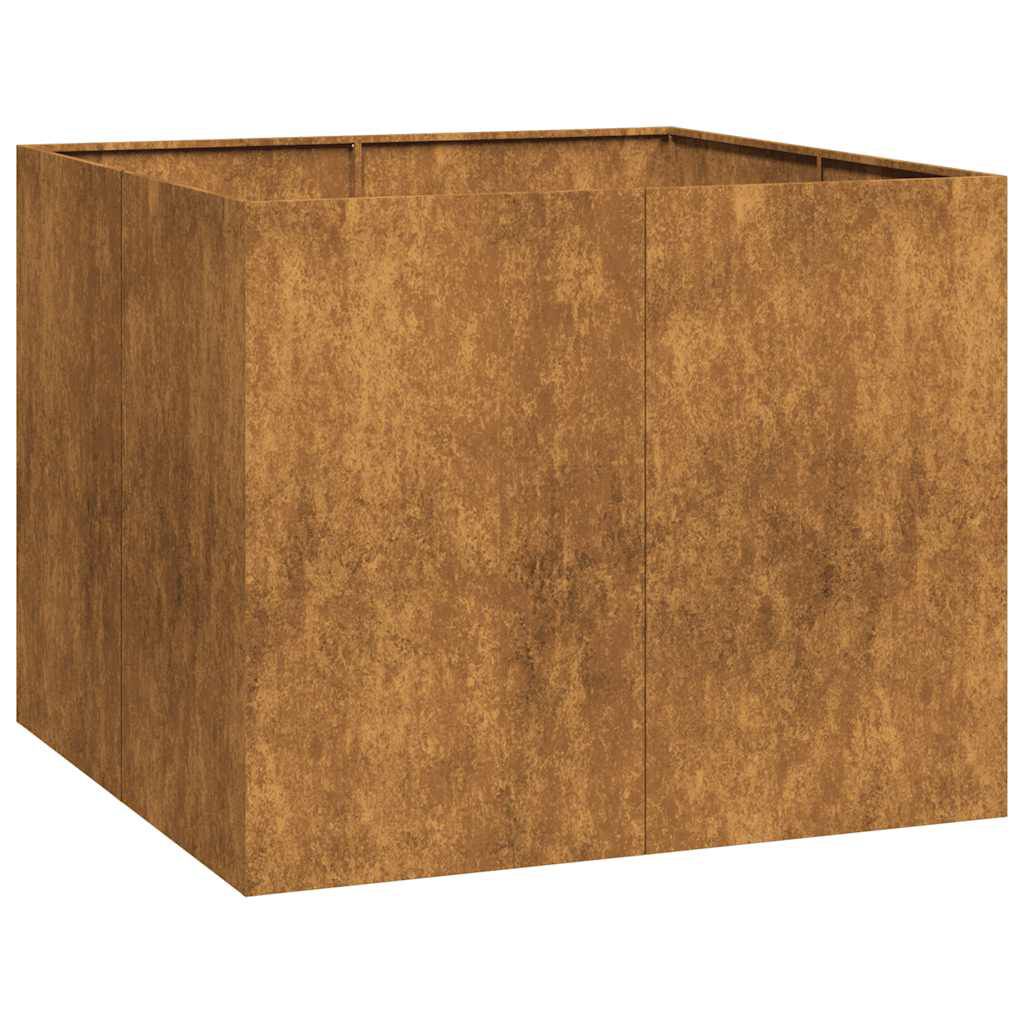 vidaXL Ζαρντινιέρα 100x100x80 εκ. Ατσάλι Σκληρυθέν στον Αέρα