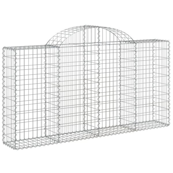 vidaXL Συρματοκιβώτια Τοξωτά 40 τεμ. 200x30x100/120 εκ. Γαλβαν. Ατσάλι