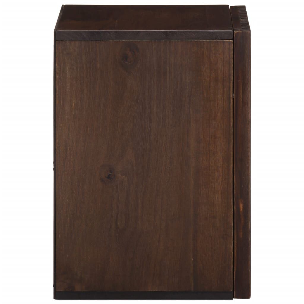 vidaXL Ντουλάπι Μπάνιου Επιτοίχιο Καφέ 38x34x48 εκ. Μασίφ Ξύλο Μάνγκο