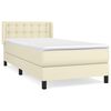 vidaXL &Kappa;&rho;&epsilon;&beta;ά&tau;&iota; Boxspring &mu;&epsilon; &Sigma;&tau;&rho;ώ&mu;&alpha; &Kappa;&rho;&epsilon;&mu; 100x200&epsilon;&kappa;. &alpha;&pi;ό &Sigma;&upsilon;&nu;&theta;&epsilon;&tau;&iota;&kappa;ό &Delta;έ&rho;&mu;&alpha;