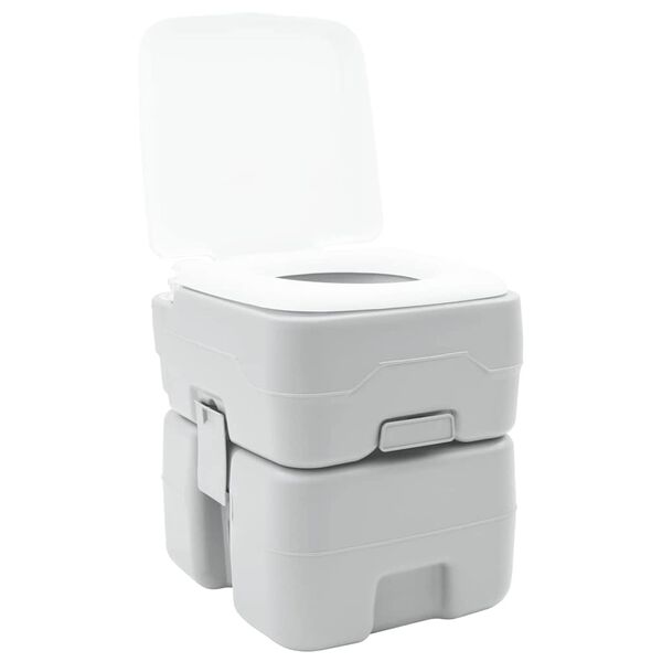 vidaXL Τουαλέτα Κάμπινγκ Γκρι 41.5 x 36.5 x 42 εκ.