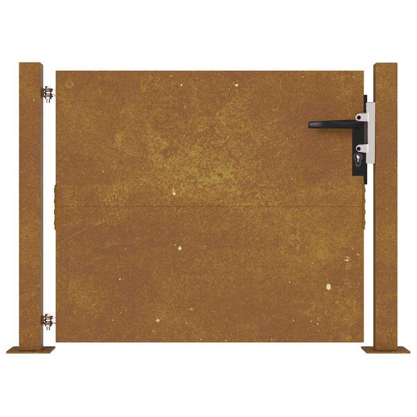 vidaXL Πόρτα Κήπου 105x105 εκ. από Ατσάλι Corten