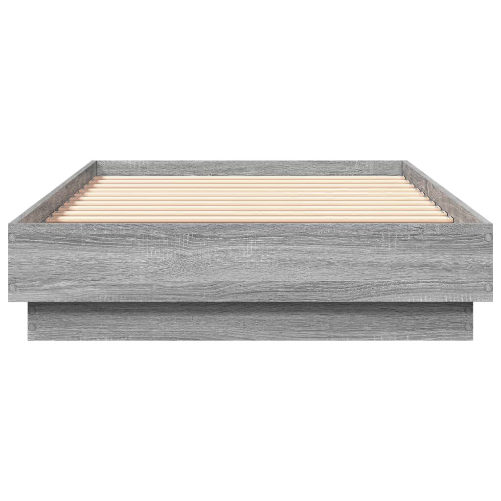 vidaXL Πλαίσιο Κρεβατιού Γκρι Sonoma 75x190 εκ. Επεξεργασμένο Ξύλο
