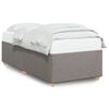 vidaXL Σκελετός Κρεβατιού Χωρίς Στρώμα Taupe 90x190 εκ. Υφασμάτινο