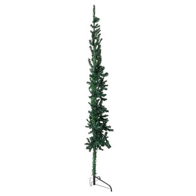 vidaXL Χριστουγεν. Δέντρο Slim Τεχνητό Μισό Με Βάση Πράσινο 150 εκ.