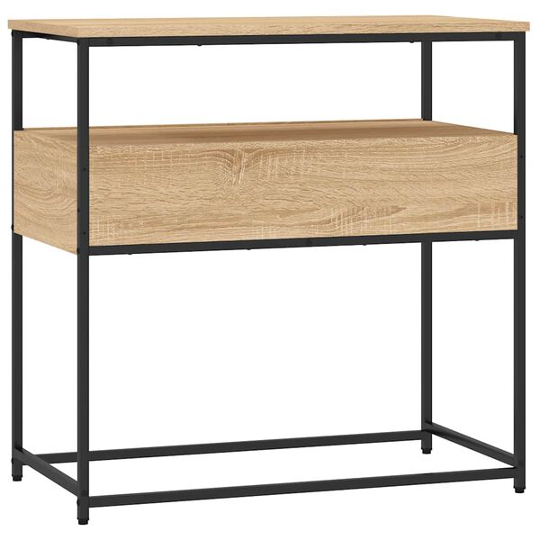 vidaXL Τραπέζι Κονσόλα Sonoma Δρυς 75x40x75 εκ. Επεξεργασμένο Ξύλο