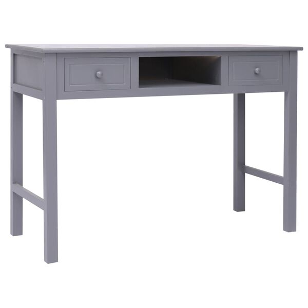 vidaXL Γραφείο Γκρι 110 x 45 x 76 εκ. Ξύλινο