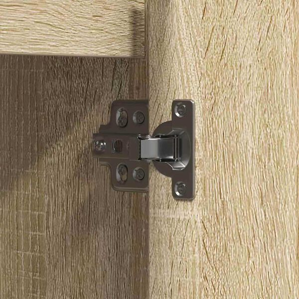 vidaXL Κομοδίνο με ράφι Δρύς Sonoma 90 x 32 x 75 εκ Επεξεργασμένο ξύλο