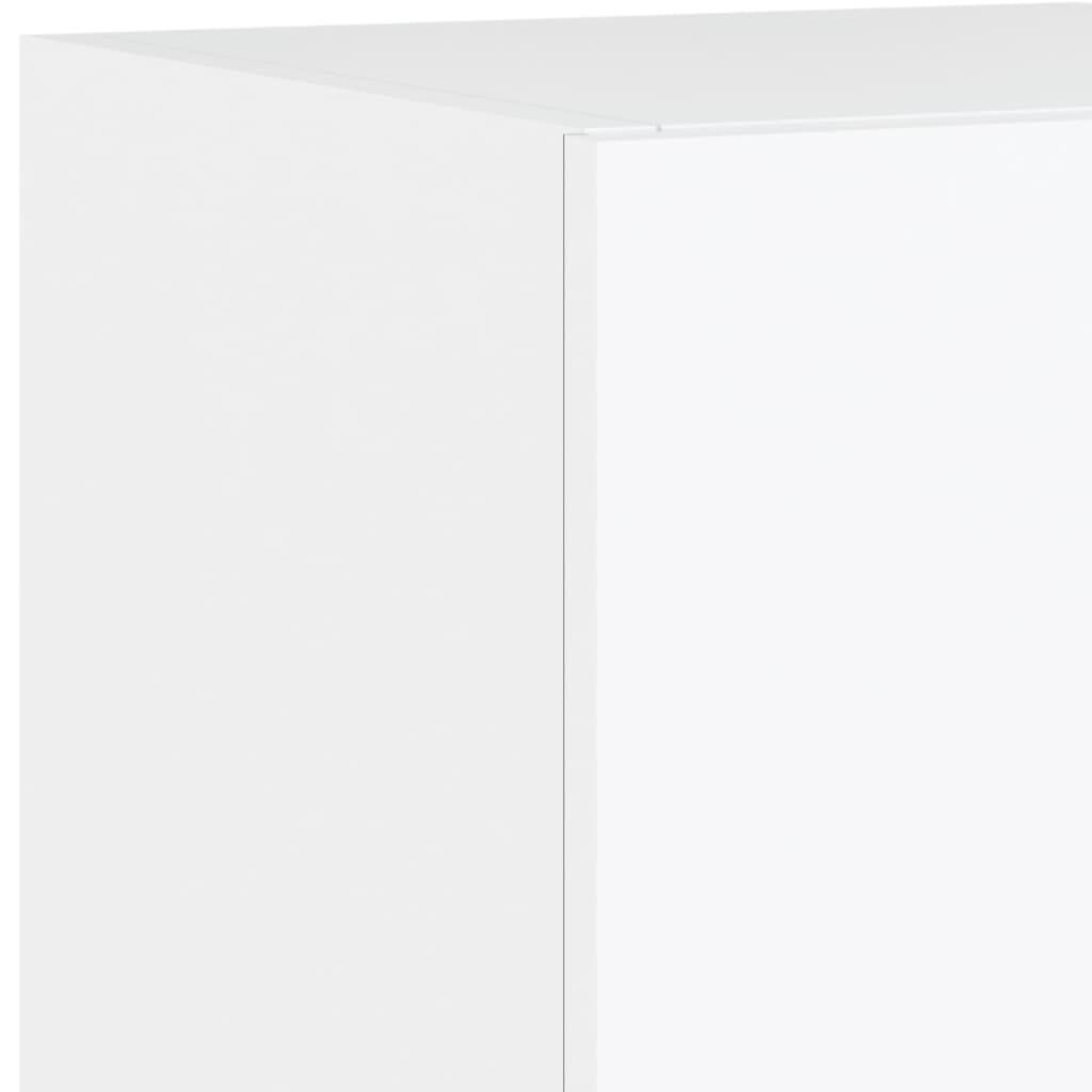 vidaXL Έπιπλα Τοίχου Τηλεόρασης με LED 2 Τεμ. Λευκά 30,5x35x70 εκ.