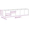 vidaXL Ζαρντινιέρα 200x40x40 εκ. Ατσάλι Σκληρυθέν στον Αέρα