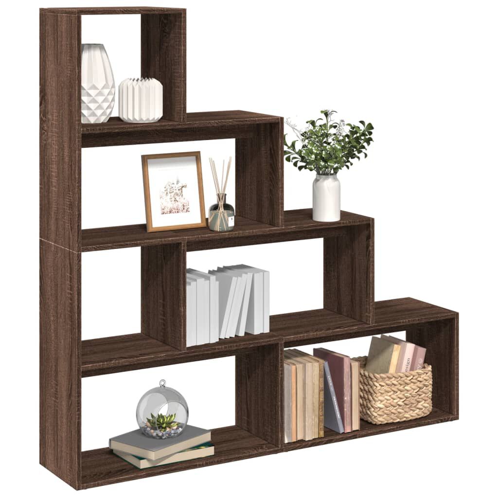vidaXL Βιβλιοθήκη/Διαχωριστικό Χώρου 4 Επ. 143,5x29x143,5 εκ. Επ. Ξύλο