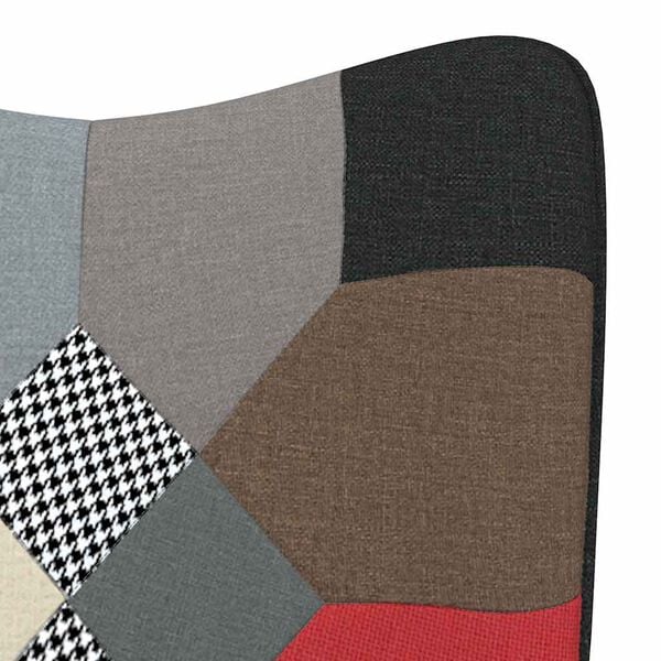 vidaXL Πολυθρόνα Relax Σχέδιο Patchwork Υφασμάτινη