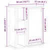 vidaXL Ντουλάπι Μπάνιου με Καθρέφτη Sonoma δρυς 50x21x60 εκ.
