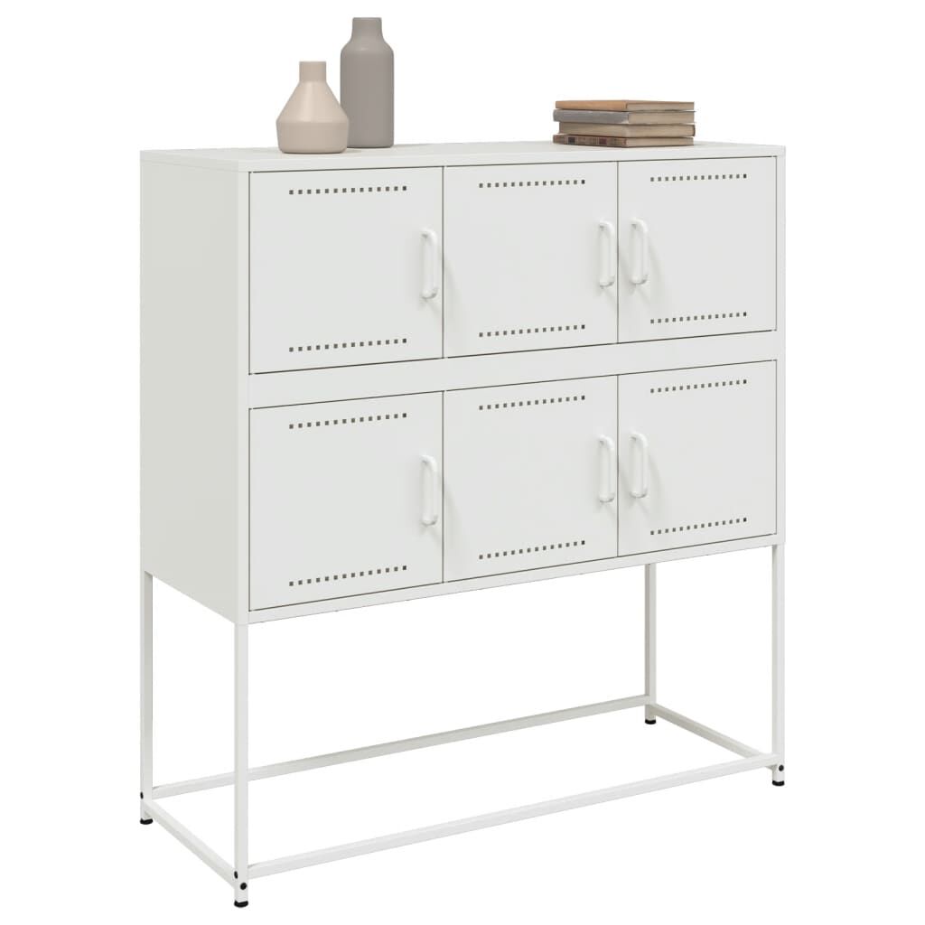 vidaXL Ντουλάπι Λευκό 100,5x39x107 εκ. Ατσάλινο