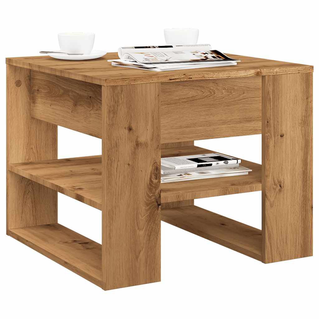 vidaXL Τραπεζάκι σαλονιού Artisan Oak 55,5x55x45cm Κατασκευασμένο ξύλο