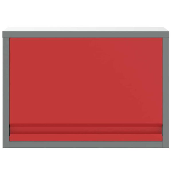 vidaXL Ντουλάπα Εργαλείων Κόκκινο και γκρι 50 x 25 x 35 εκ.