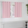 vidaXL Κουρτίνες 2 pcs Μωρουδίστικο Ροζ 140x140cm Πολυεστέρας