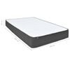 vidaXL Κρεβάτι Boxspring Σκούρο Γκρι 160 x 200 εκ. Υφασμάτινο