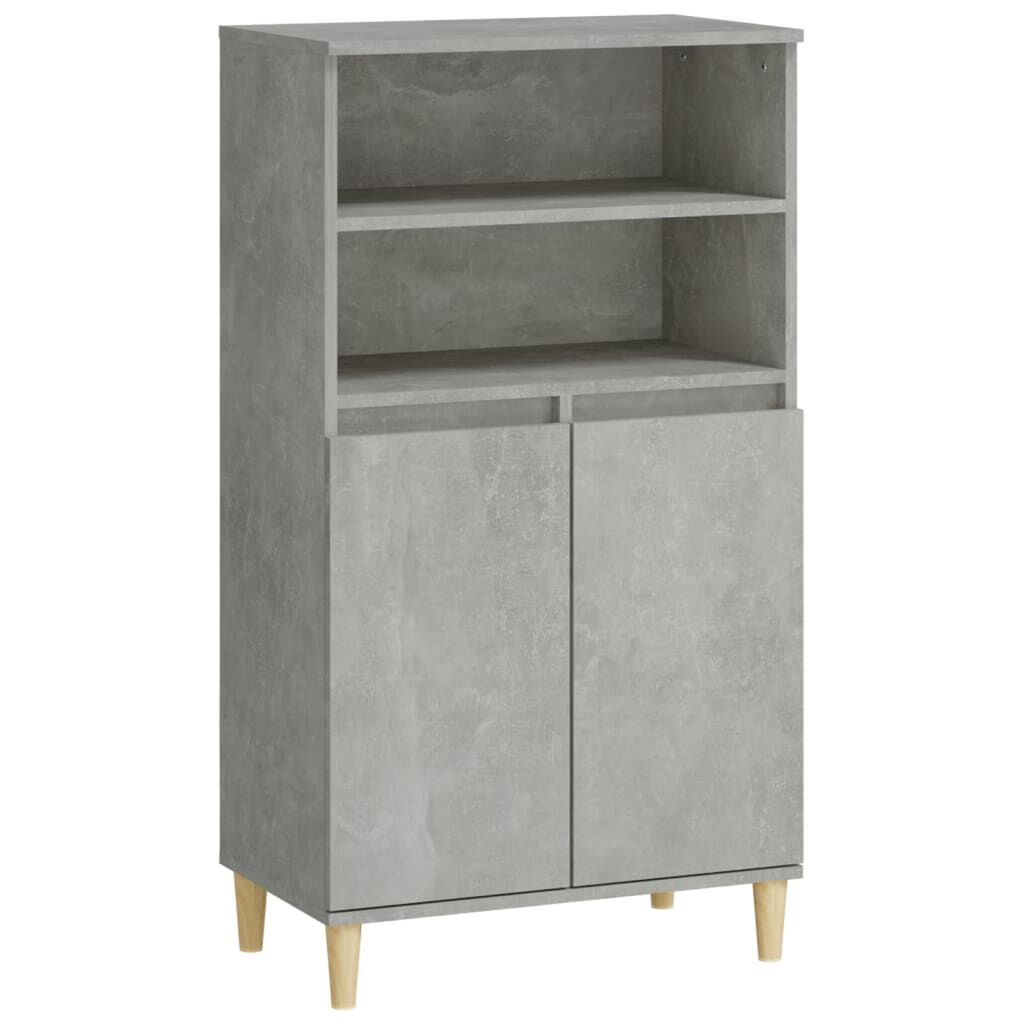 vidaXL Ντουλάπι Γκρι σκυροδέματος 60x36x110 εκ. από Επεξεργασμένο Ξύλο