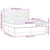 vidaXL &Kappa;&rho;&epsilon;&beta;ά&tau;&iota; Boxspring &mu;&epsilon; &Sigma;&tau;&rho;ώ&mu;&alpha; &Kappa;&rho;&epsilon;&mu; 160x200 &epsilon;&kappa;. &Upsilon;&phi;&alpha;&sigma;&mu;ά&tau;&iota;&nu;&omicron;