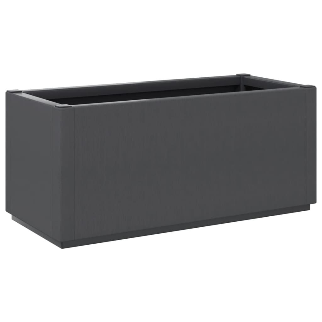 vidaXL Ζαρντινιέρα Κήπου Σκούρο Γκρι 80x36x35 εκ. Πολυπροπυλένιο