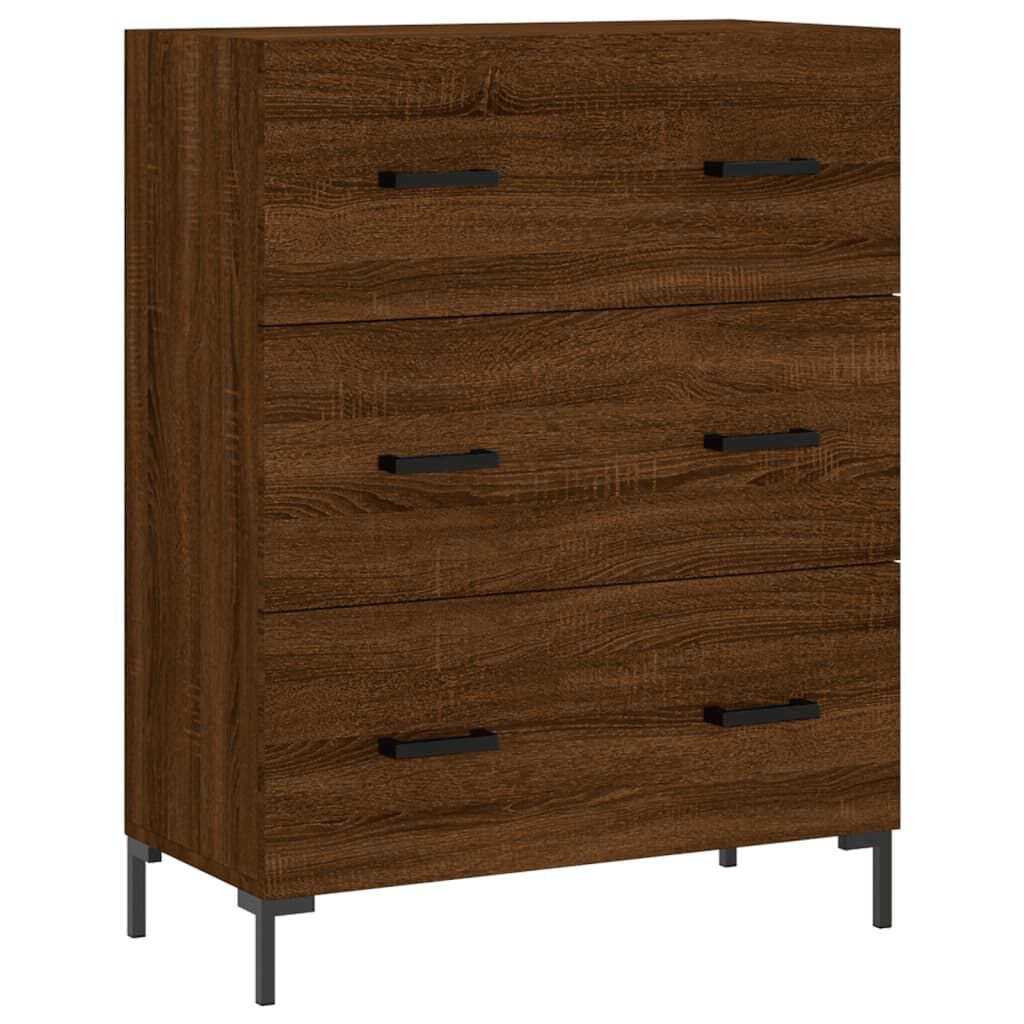 vidaXL Ντουλάπι Καφέ Δρυς 69,5 x 34 x 90 εκ. Επεξεργασμένο Ξύλο