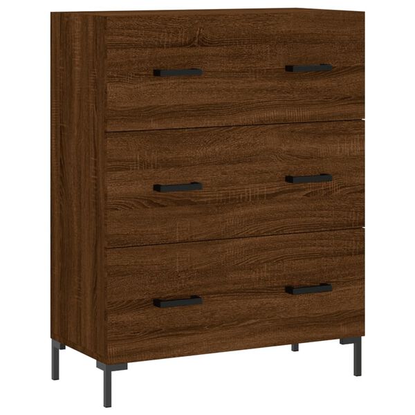 vidaXL Ντουλάπι Καφέ Δρυς 69,5 x 34 x 90 εκ. Επεξεργασμένο Ξύλο