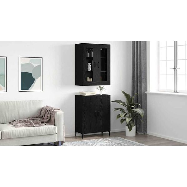 vidaXL Highboard 2 pcs &Mu;&alpha;ύ&rho;&eta; &delta;&rho;&upsilon;&sigmaf; &Epsilon;&pi;&epsilon;&xi;&epsilon;&rho;&gamma;&alpha;&sigma;&mu;έ&nu;&omicron; &xi;ύ&lambda;&omicron;