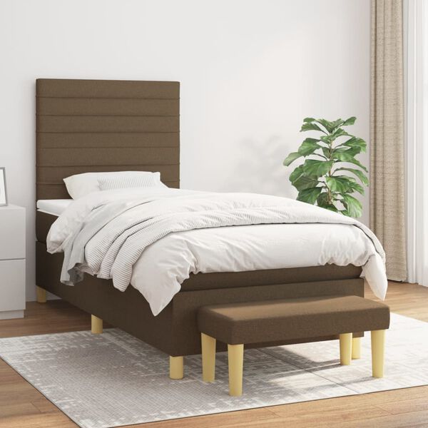 vidaXL &Kappa;&rho;&epsilon;&beta;ά&tau;&iota; Boxspring &mu;&epsilon; &Sigma;&tau;&rho;ώ&mu;&alpha; &Sigma;&kappa;&omicron;ύ&rho;&omicron; &Kappa;&alpha;&phi;έ 100x200 &epsilon;&kappa;. &Upsilon;&phi;&alpha;&sigma;&mu;ά&tau;&iota;&nu;&omicron;