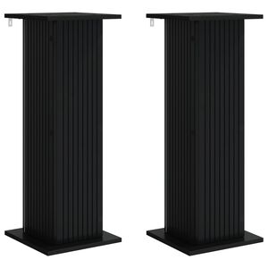 vidaXL &Beta;ά&sigma;&eta; &phi;&upsilon;&tau;ώ&nu; 2 &tau;&mu;&chi;. &Mu;&alpha;ύ&rho;&omicron; 30,5 x 30 x 80,5 &epsilon;&kappa; &Epsilon;&pi;&epsilon;&xi;&epsilon;&rho;&gamma;&alpha;&sigma;&mu;έ&nu;&omicron; &Xi;ύ&lambda;&omicron;