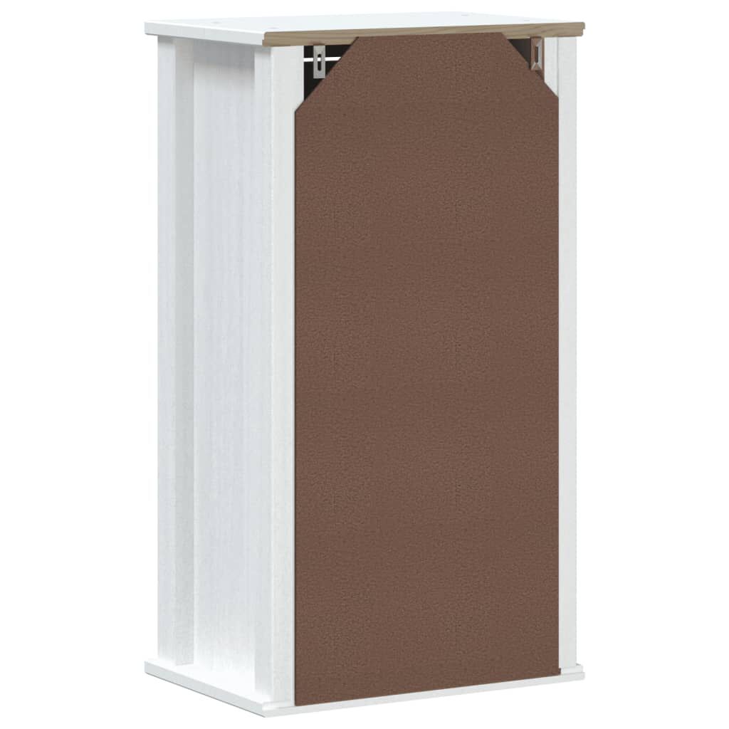 vidaXL Ντουλάπι Μπάνιου Επιτοίχιο BERG Λευκό 40x27x71,5 εκ Μασίφ Πεύκο