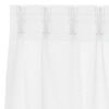 vidaXL Κουρτίνες με κουρτίνες 2 pcs Λευκό 140x140εκ Πολυεστέρας