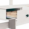 vidaXL Σκελετός Κρεβατιού με συρτάρι Λευκό 140 x 190 cm