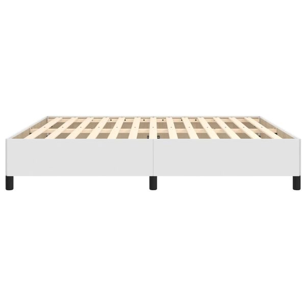 vidaXL Πλαίσιο Κρεβατιού Λευκό 180x200 εκ. από Συνθετικό Δέρμα