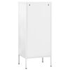 vidaXL Ντουλάπι Αποθήκευσης Λευκό 42,5x35x101,5 εκ. από Ατσάλι