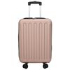vidaXL Βαλίτσα με κλειδαριά ροζ χρυσό 34 x 23 x 55.5 εκ. ΑΒΣ Πλαστικό